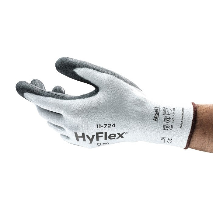 Ansell HyFlex cut-resistant gloves, 12 pairs | 11-724