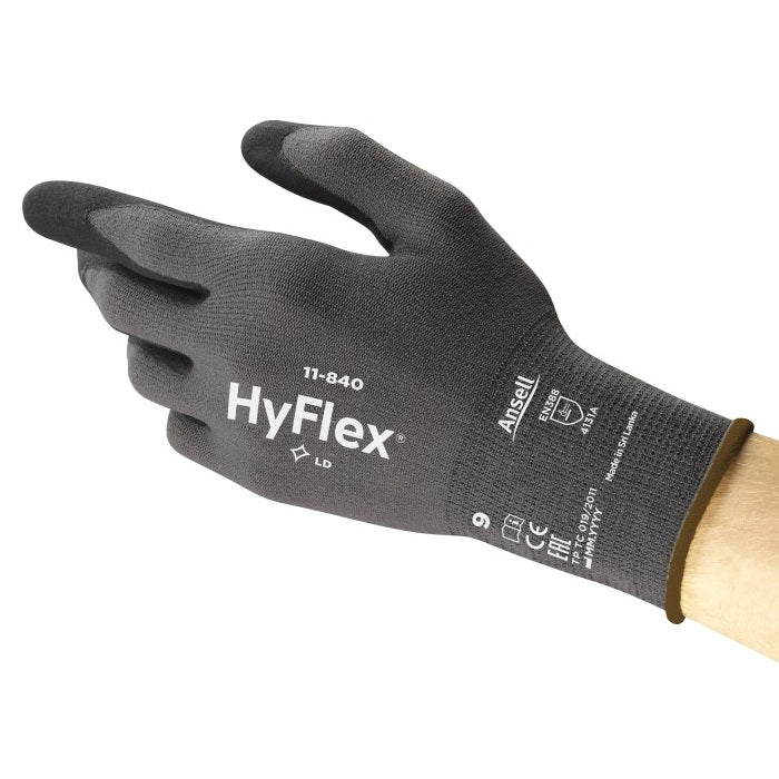 Montagehandschuhe Ansell HyFlex, 12 Paar | 11-840