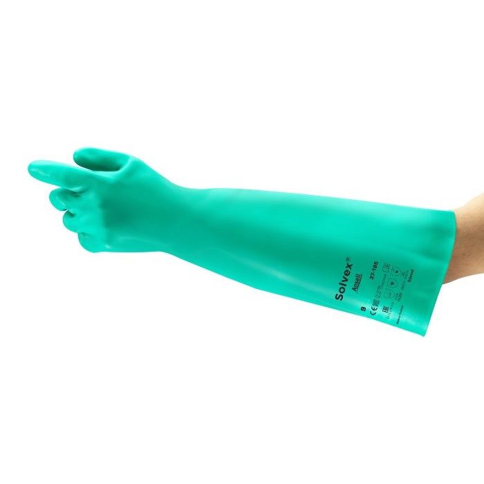 Chemikalienschutzhandschuhe Ansell AlphaTec Solvex, aus Nitril, 12 Paar | 37-185