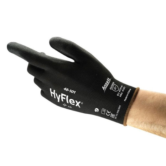 Assembly gloves PU Ansell HyFlex, 12 pairs | 48-101