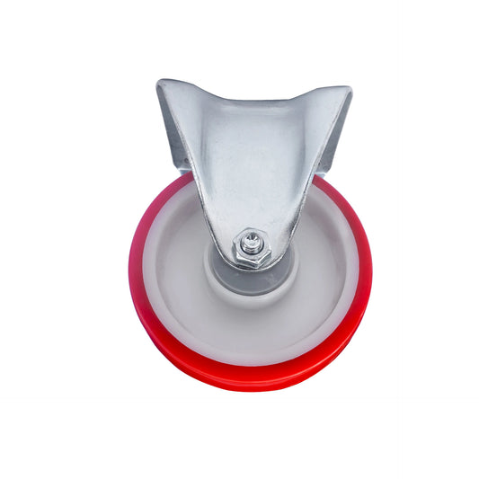 Ø 125 mm | Fixed castor without brake: polyamide, polyurethane, mounting plate, ball bearing, load capacity 220 kg | 6301-125