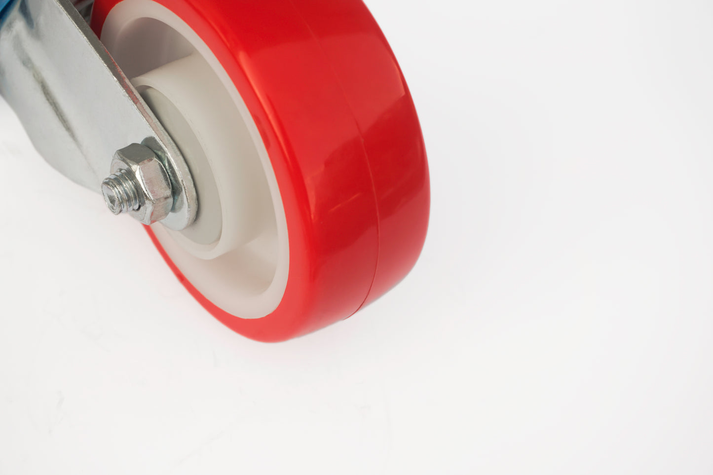Ø 160 mm | Swivel castor without brake: polyamide, polyurethane, mounting plate, ball bearing, load capacity 380 kg | 6302-160