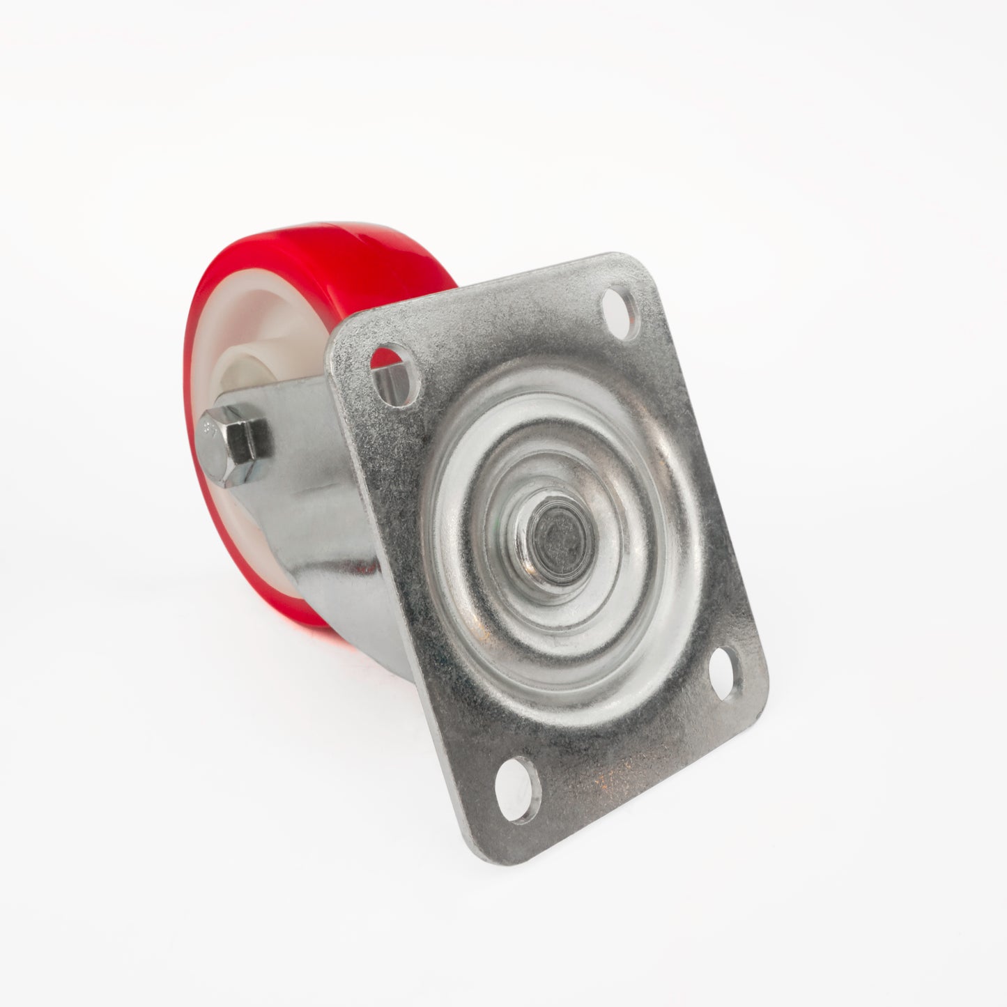 Ø 160 mm | Swivel castor without brake: polyamide, polyurethane, mounting plate, ball bearing, load capacity 380 kg | 6302-160