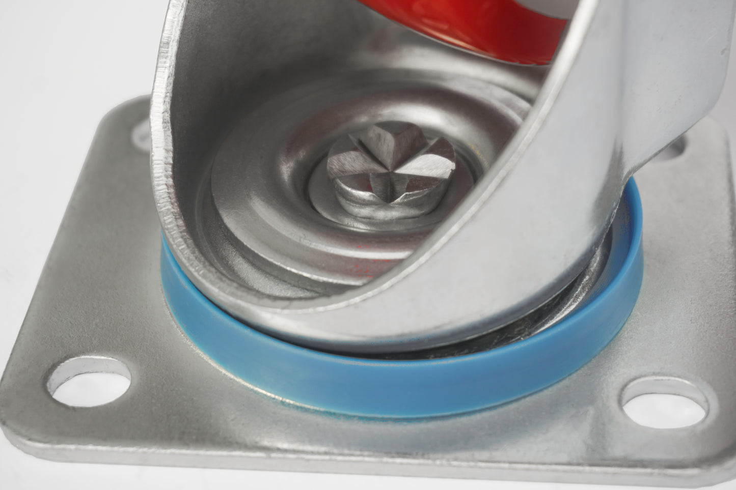 Ø 100 mm | Swivel castor without brake: polyamide, polyurethane, mounting plate, ball bearing, load capacity 150 kg | 6302-100
