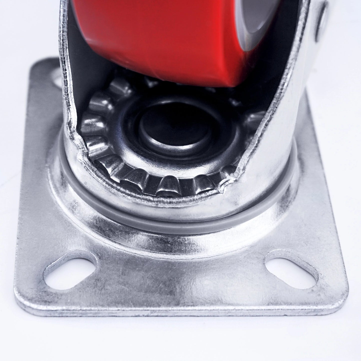Ø 125 mm | Swivel castor without brake: polyamide, polyurethane, mounting plate, ball bearing, load capacity 220 kg | 6303-125