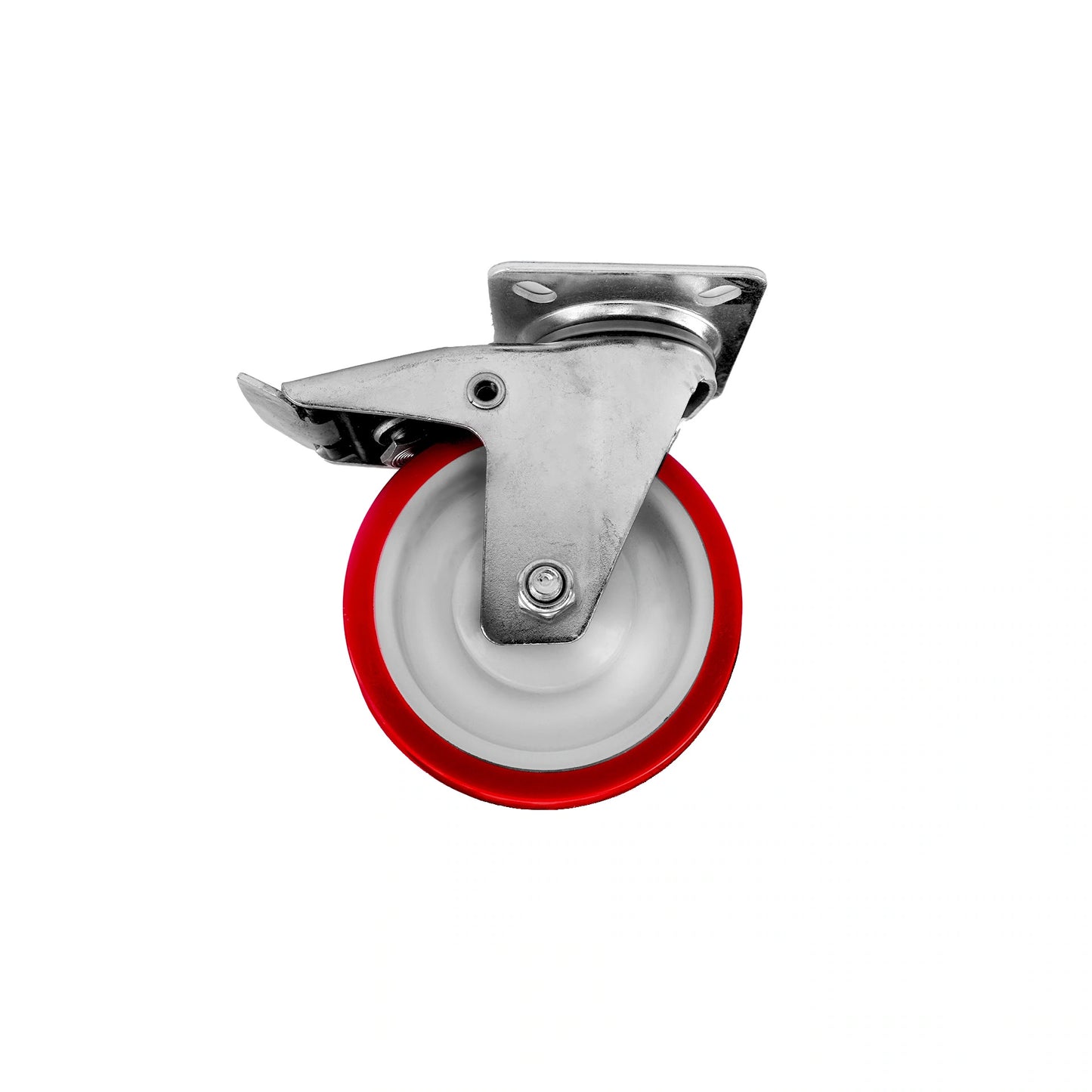Ø 125 mm | Swivel castor without brake: polyamide, polyurethane, mounting plate, ball bearing, load capacity 220 kg | 6303-125
