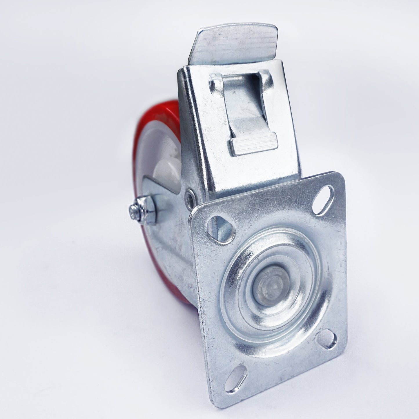 Ø 125 mm | Swivel castor without brake: polyamide, polyurethane, mounting plate, ball bearing, load capacity 220 kg | 6303-125