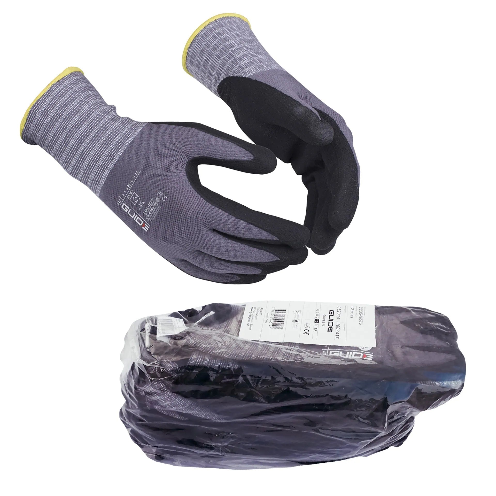 handschuhe billig 12 Paar Arbeitshandschuhe Guide, nitrilbeschichtet