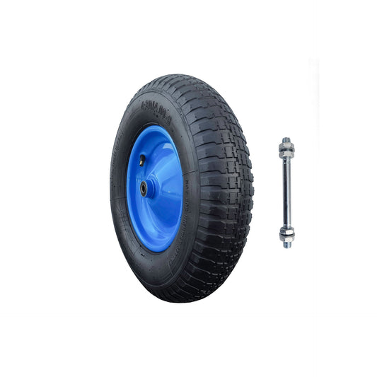 Wheelbarrow wheel 400x8 / 6 lines / axle 12 | 400x8 6PR