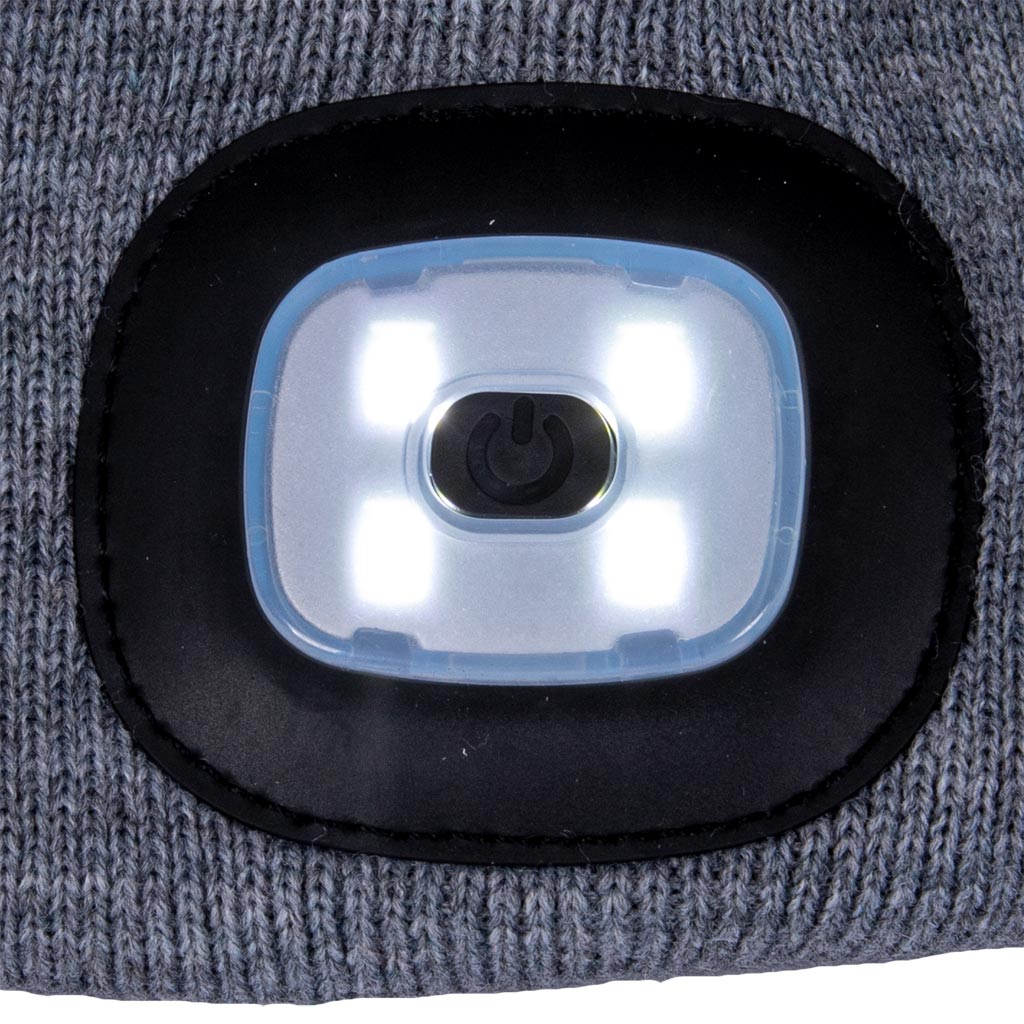 Winter hat with LED light