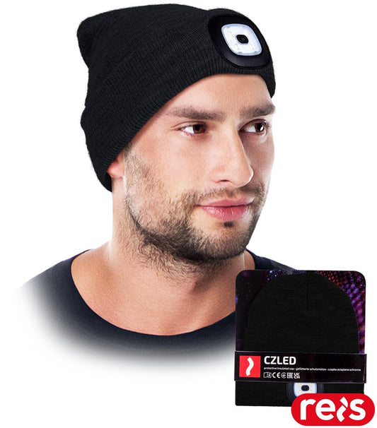 Winter hat with LED light