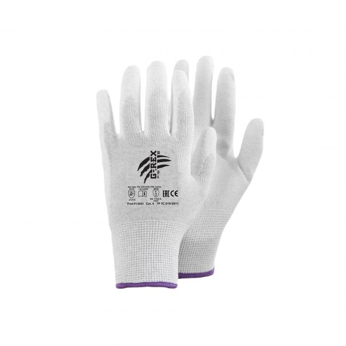 G-Rex antistatic carbon fiber protective gloves, 12 pairs | P19