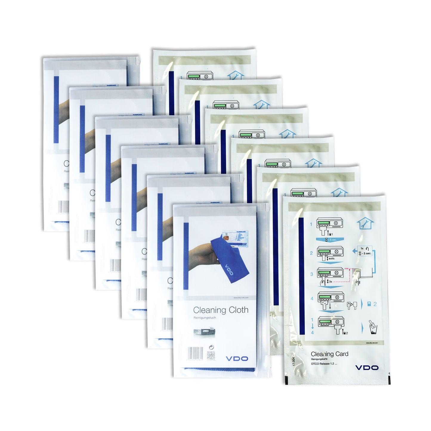 Reinigungsset DTCO (6 x Karte / 6 x Tuch) VDO | A2C59511838