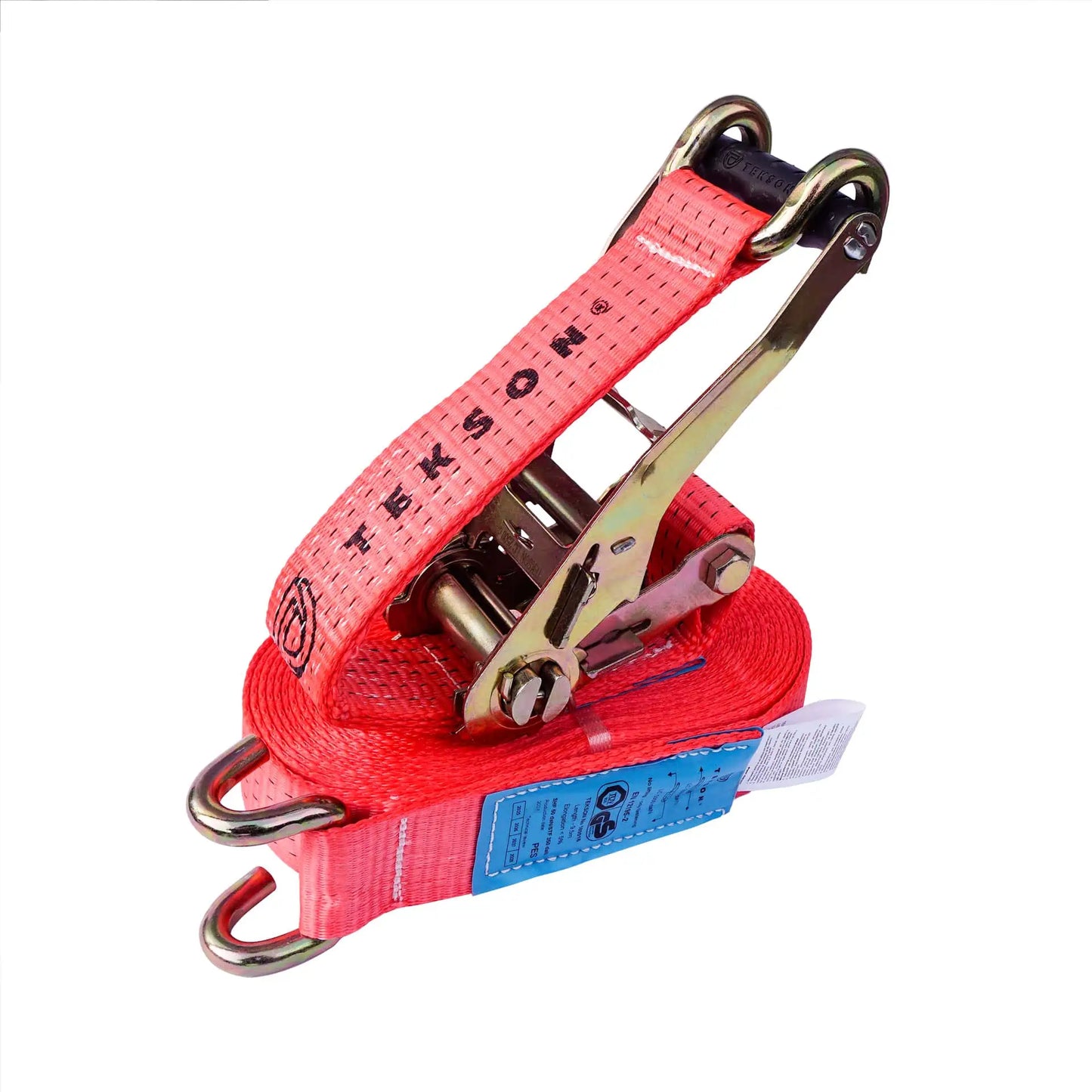 Spanngurt LC 2500 daN, mit "U" Haken, Set mit Zugratsche STF 350 daN ERGO