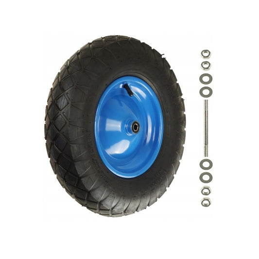 Wheelbarrow wheel 400x8 / 4 lines / axle 12 | 400x8 4PR