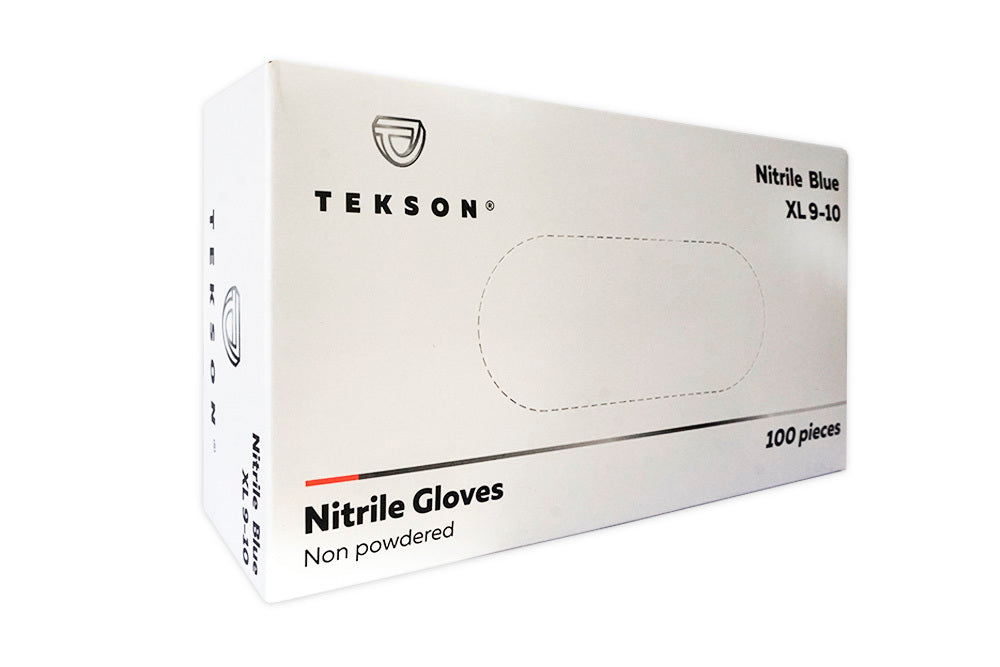 Nitrile gloves Tekson, box 100 pieces | Nitrile Blue