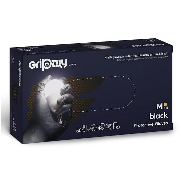 Nitrile gloves Gripzzly, box of 50 pieces.