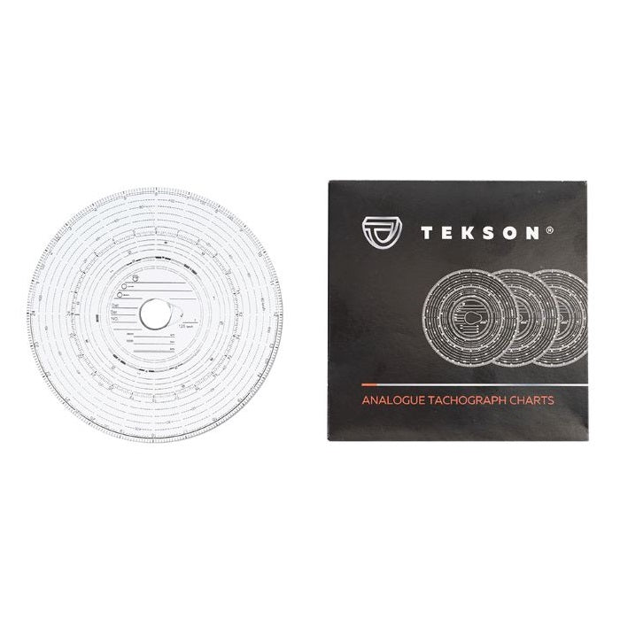 Diagrammscheiben für analog Tacho, 100 Stück pro Verpackung | Tekson