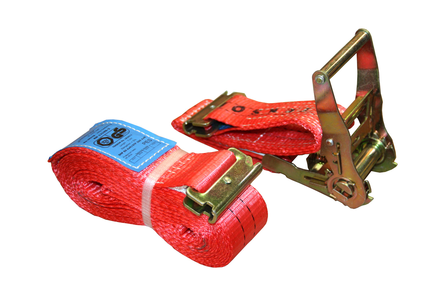 2-ton tensioning strap with E-Track hook | Tekson