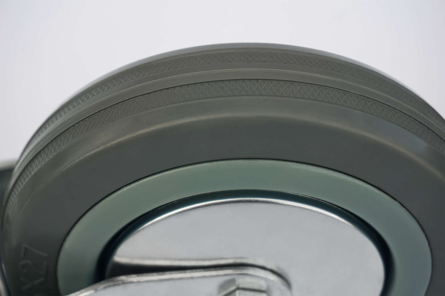 4x zestaw kołowy Ø 100 mm (2x skrętny, 2x skrętny z hamulcem), guma niebrudząca, łożysko ślizgowe | 3053/3054-100 - guma, opona