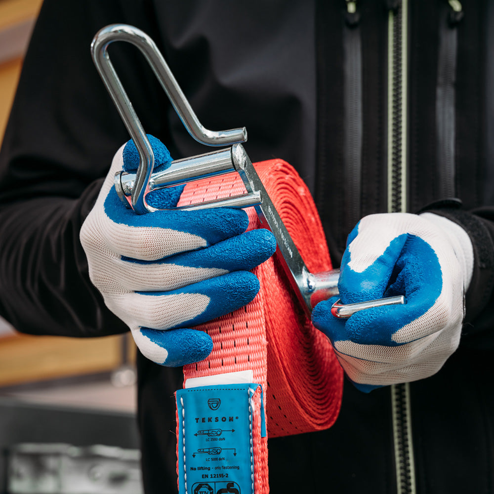 Arbeitshandschuhe Tekson, luftig, 12 Paar | Blue