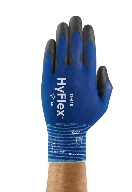 Montagehandschuhe Ansell HyFlex, 12 Paar | 11-618