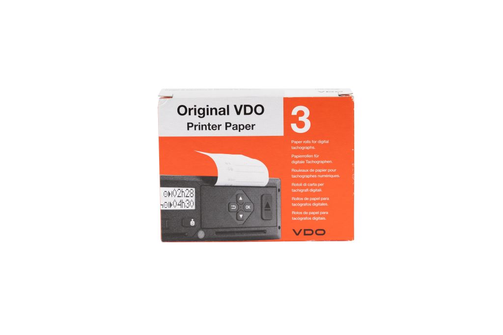 VDO Thermopapier 3X8M Rollen für Digitale Tachographen