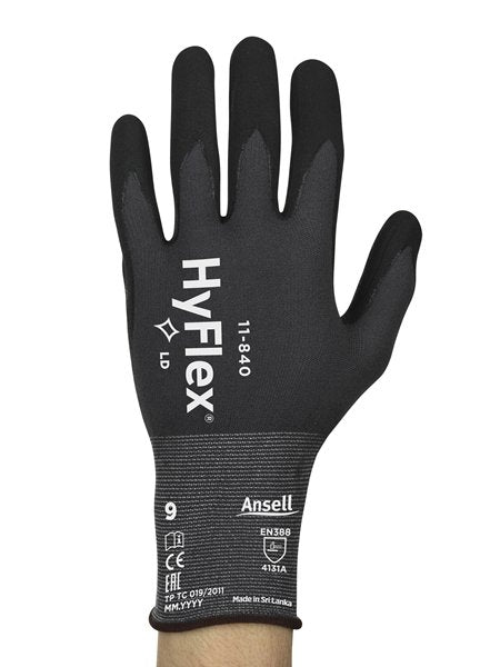 Montagehandschuhe Ansell HyFlex, 12 Paar | 11-840