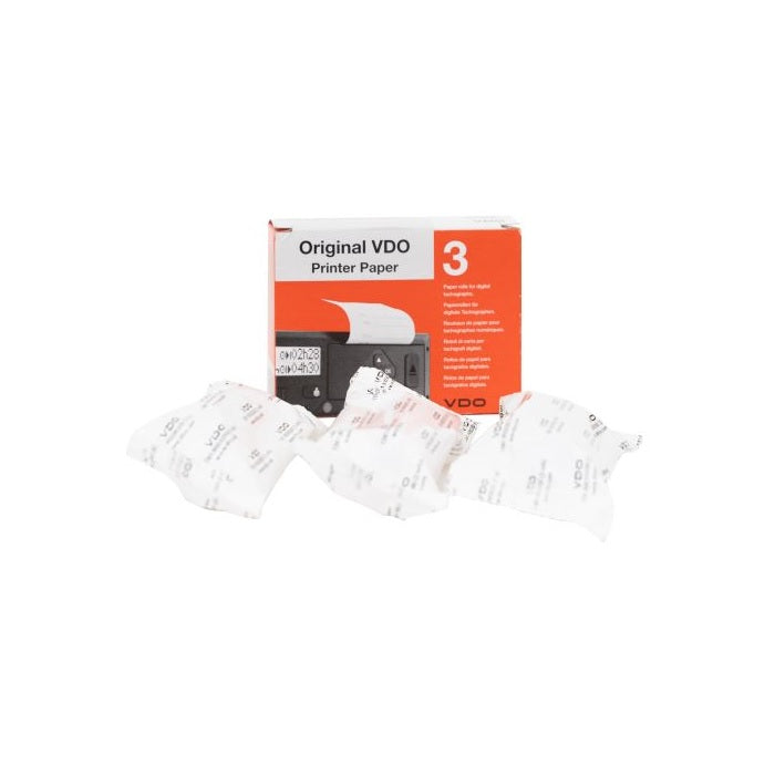 VDO Thermopapier 3X8M Rollen für Digitale Tachographen