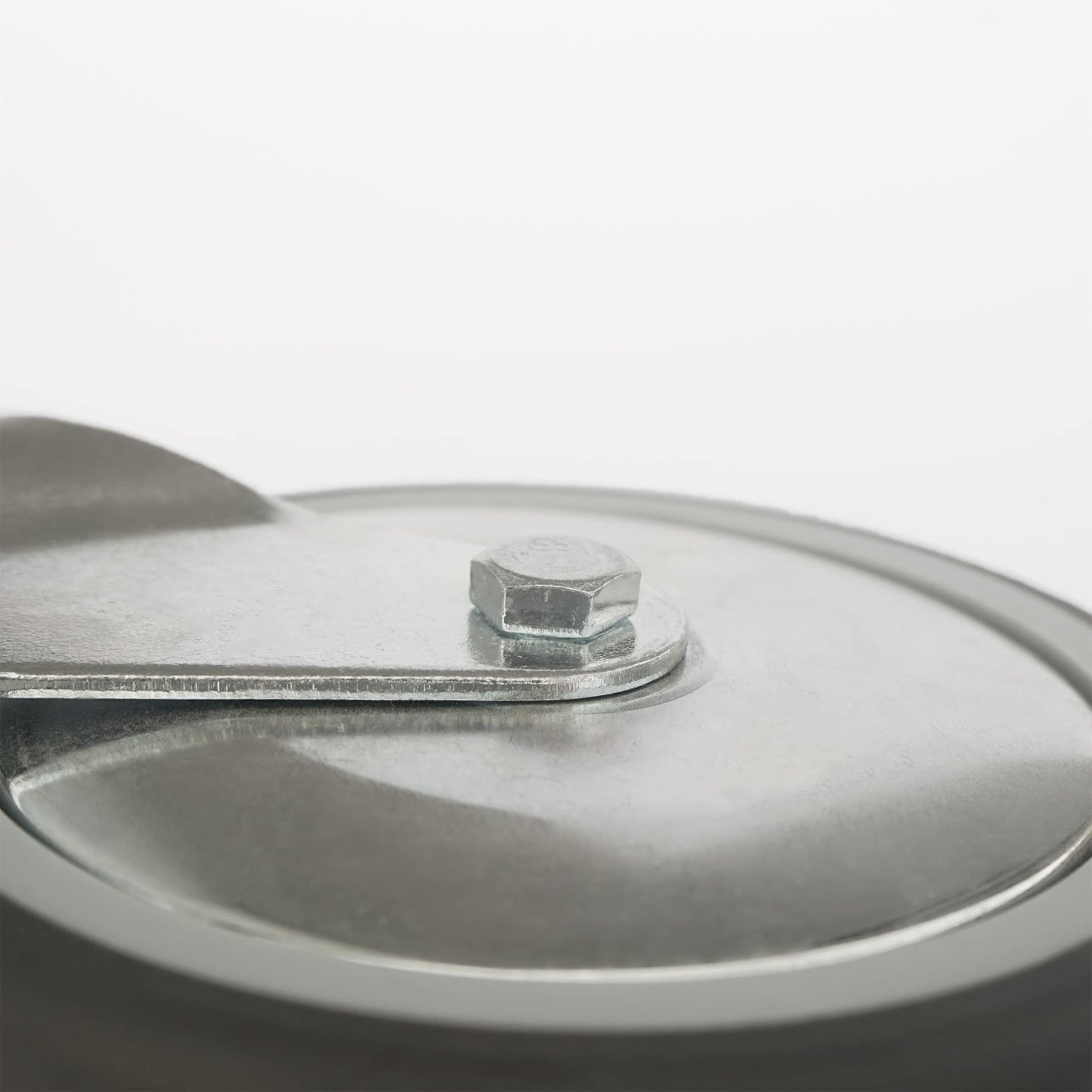 Ø 125 mm | Lenkrolle ohne Bremse: thermoplastischer Gummi, Anschraubplatte, Gleitlager, Tragfähigkeit 120 kg | 3013A-125