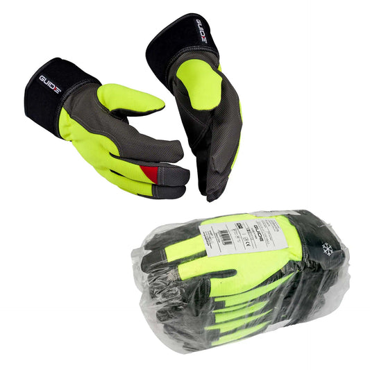 6 Paar Winterhandschuhe Guide, Hi-Vis | 5148W