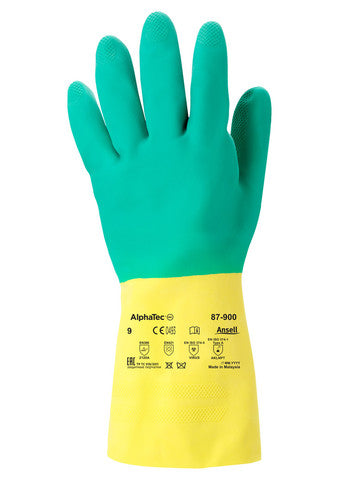 Chemikalienschutzhandschuhe Ansell AlphaTec, aus Neopren, 12 Paar | 87-900