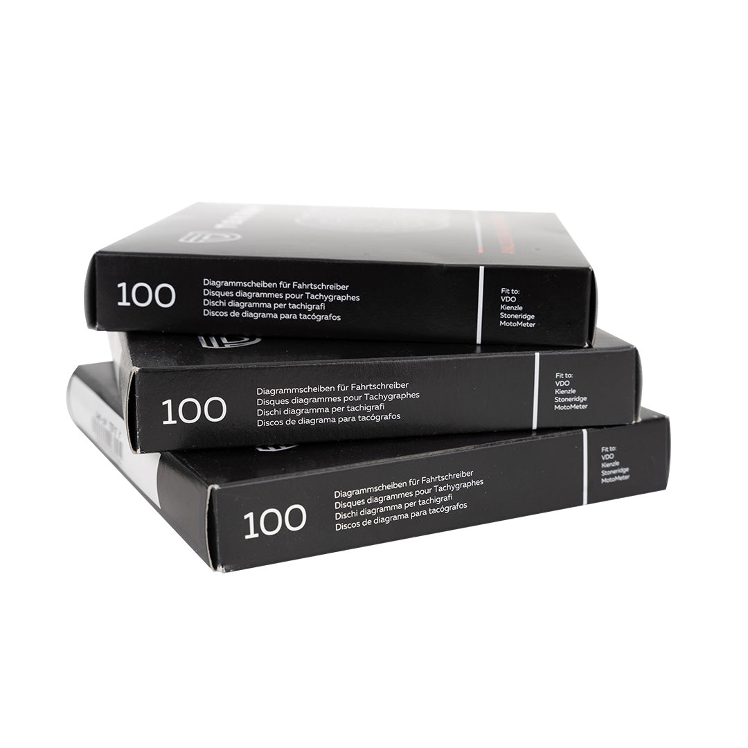 Diagrammscheiben für analog Tacho, 100 Stück pro Verpackung | Tekson
